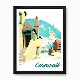 Cornwall, Vintage Travel Poster 1 Art Print