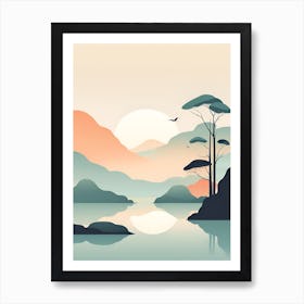 Landscape With Trees Art Print