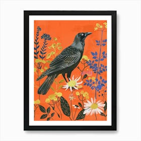 Spring Birds Crow 1 Art Print