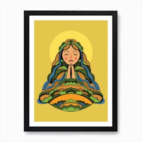 Mother Earth Illustrated Art Print