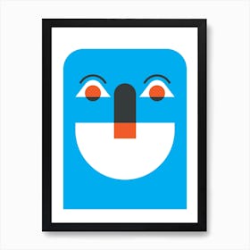 Smile Town Face B Art Print