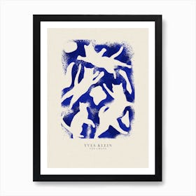 Yves Klein Blue French Cats Art Print