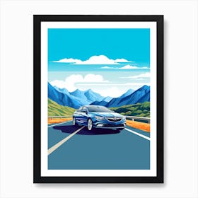 A Buick Regal In The The Great Alpine Road Australia 4 Art Print