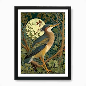 William Morris Heron At Night Art Print