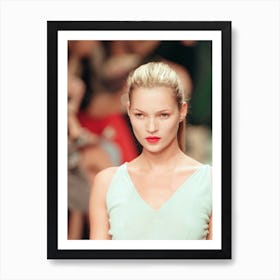 Kate Moss At Milan Fashion Week, 1997 Art Print