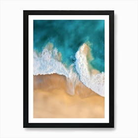 Aerial View Of A Beach 84 Art Print