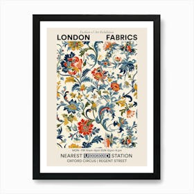 Poster Aster Amaze London Fabrics Floral Pattern 8 Art Print