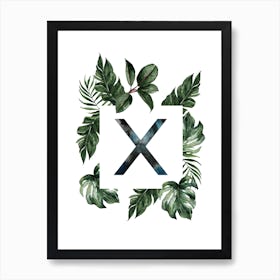 Botanical Alphabet X Art Print