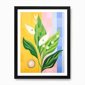 Lily Of The Valley 3 Hilma Af Klint Inspired Pastel Flower Painting Art Print