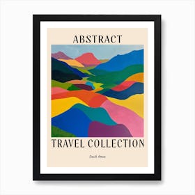 Abstract Travel Collection Poster South Korea 4 Art Print