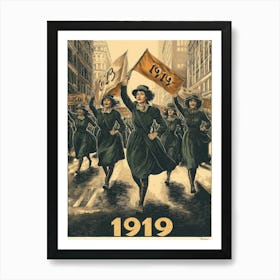 Aihrgdesign A Vintage Activist Poster Celebrating Womens Suff 286785a1 4c2f 43db A656 A58954ee848a 1 Art Print