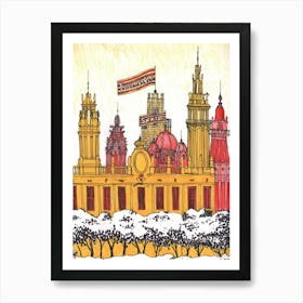 91 spain Barcelona Art Print