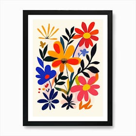 Abstract Floral Painting 5 Art Print