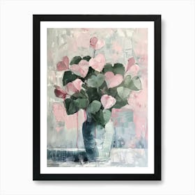 A World Of Flowers Bleeding Heart 3 Painting Art Print