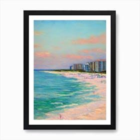 Panama City Beach Florida Monet Style Art Print