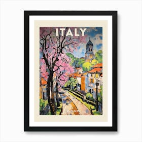 Lucca Italy 3 Fauvist Painting  Travel Poster Art Print