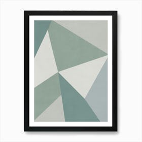 Geometric Triangles - AC01 Art Print