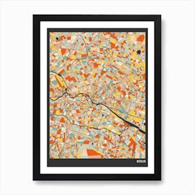 Berlin Germany Map Art Print