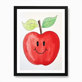 Friendly Kids Apple 2 Art Print