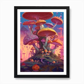 Mushroom Fantasy 7 Art Print