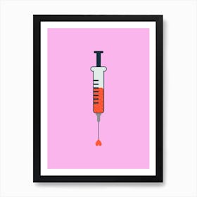 Addicted to Love Pink Art Print