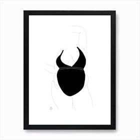 Lady In Lingerie 2 Art Print