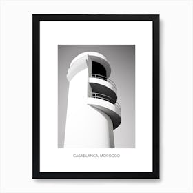 Poster Of Faro, Portugal, Photography In Black And White 2 Art Print