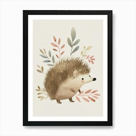 Charming Nursery Kids Animals Hedgehog 2 Art Print