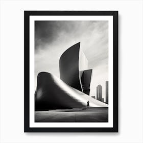 Los Angeles, Black And White Analogue Photograph 2 Art Print