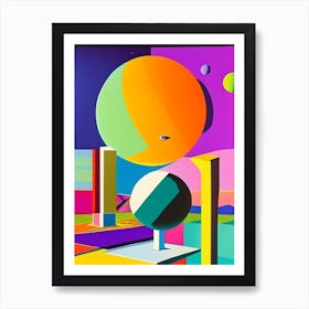 Solar System Abstract Modern Pop Space Art Print