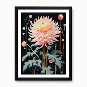 Dahlia 2 Hilma Af Klint Inspired Flower Illustration Art Print