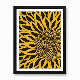 Sunflower Up Close Art Print
