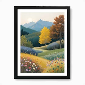 Autumn In The Mountains Art Print