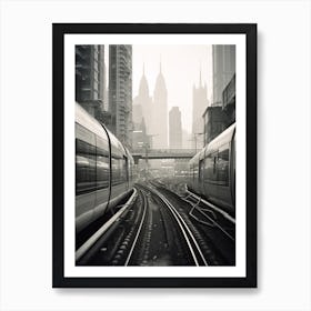 Kuala Lumpur, Malaysia, Black And White Old Photo 4 Art Print