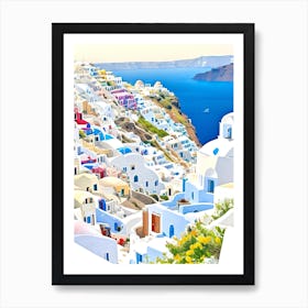 Oia Village Art Print