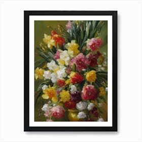 Daffodils Painting 1 Flower Art Print