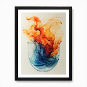 Bowl Of Fire Art Print