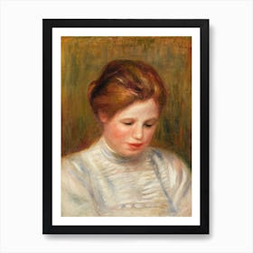 Head(1904), Pierre Auguste Renoir Art Print