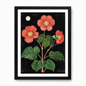 William Morris Red Roses Art Print