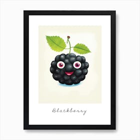 Friendly Kids Blackberry 2 Poster Art Print