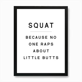 Squat Gym Art Print