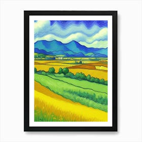 Landscape By Person Art Print