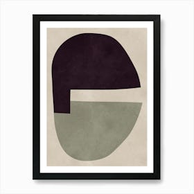 Expressive abstract shapes 9 Art Print