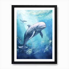 Whale In Ocean 2 Art Print