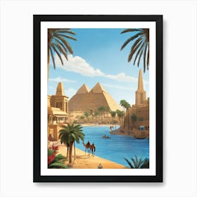 Ancient Egypt - Nile River Art Print