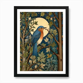 William Morris Bluebird In The Woods Art Print