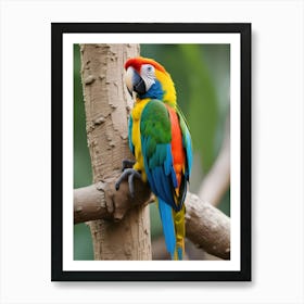 Colorful Parrot 2 Art Print