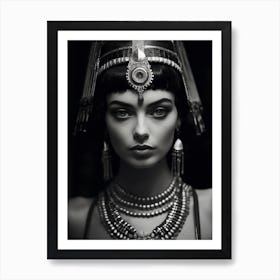 Black And White Photograph Of Cleopatra 2 Art Print