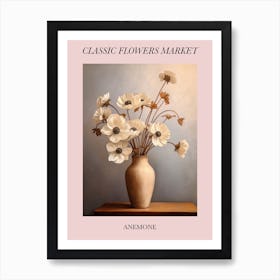 Classic Flowers Market Anemone Floral Poster 2 Art Print