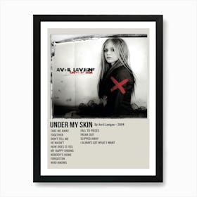 Under My Skin By Avril Lavigne 2004 Poster Art Print